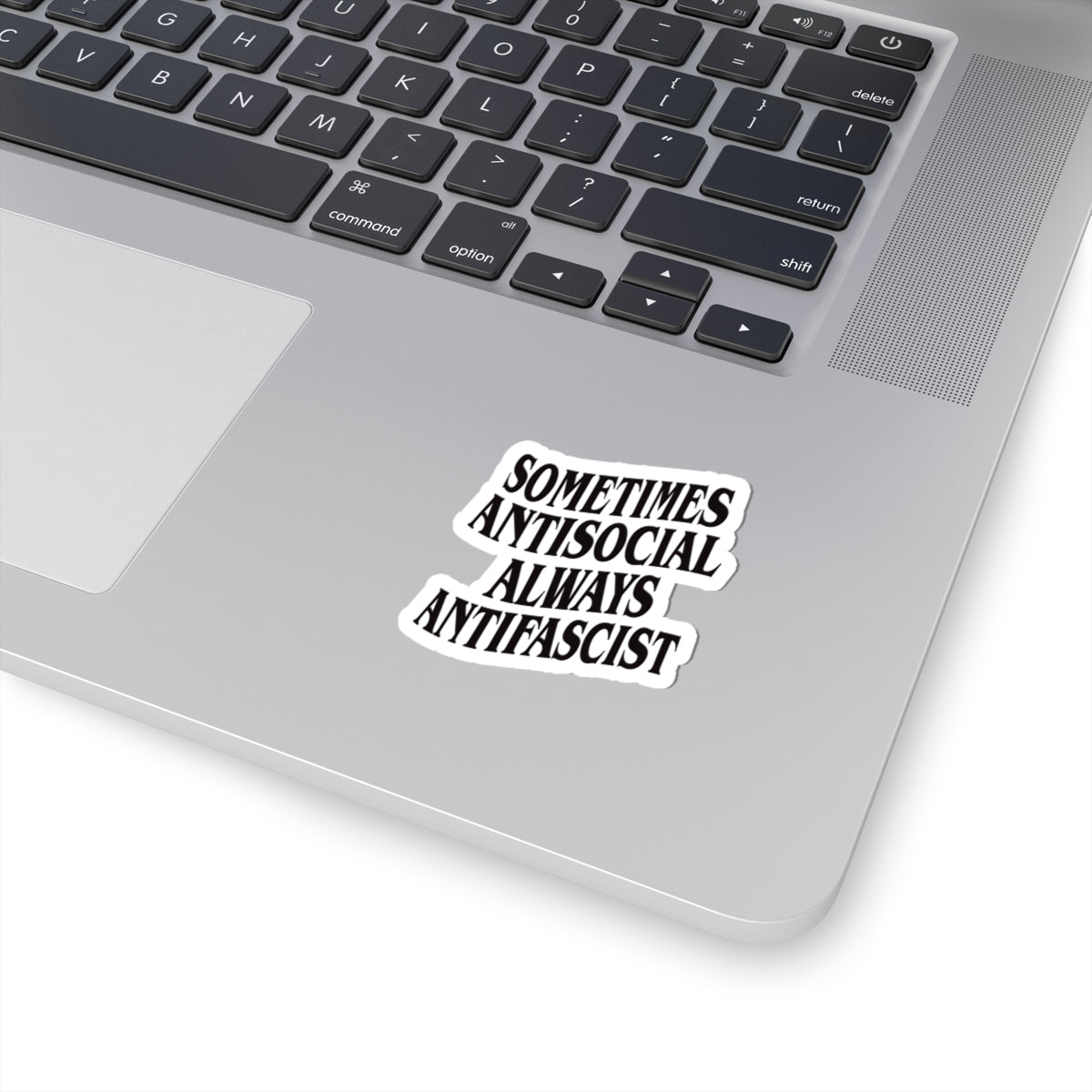Free Oppression - Kiss - Cut Sticker - Sometimes Antisocial Always Antifascist – Kiss - Cut Sticker
