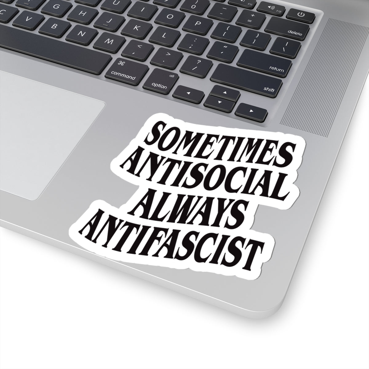 Free Oppression - Kiss - Cut Sticker - Sometimes Antisocial Always Antifascist – Kiss - Cut Sticker