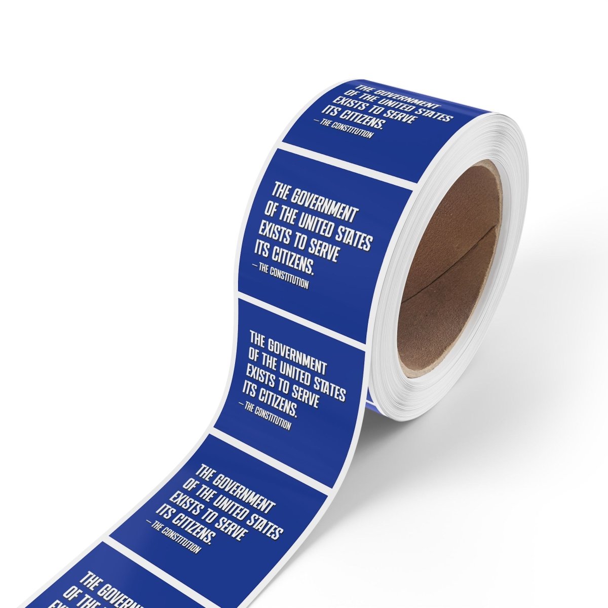 Free Oppression - Sticker Roll - The government of the United States exists to serve its citizens - Square Vinyl Sticker Roll — Anti Trump Protest "No Kings" Antifascist Decals