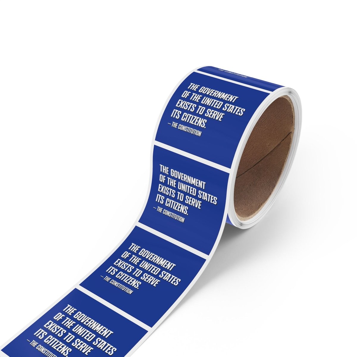 Free Oppression - Sticker Roll - The government of the United States exists to serve its citizens - Square Vinyl Sticker Roll — Anti Trump Protest "No Kings" Antifascist Decals