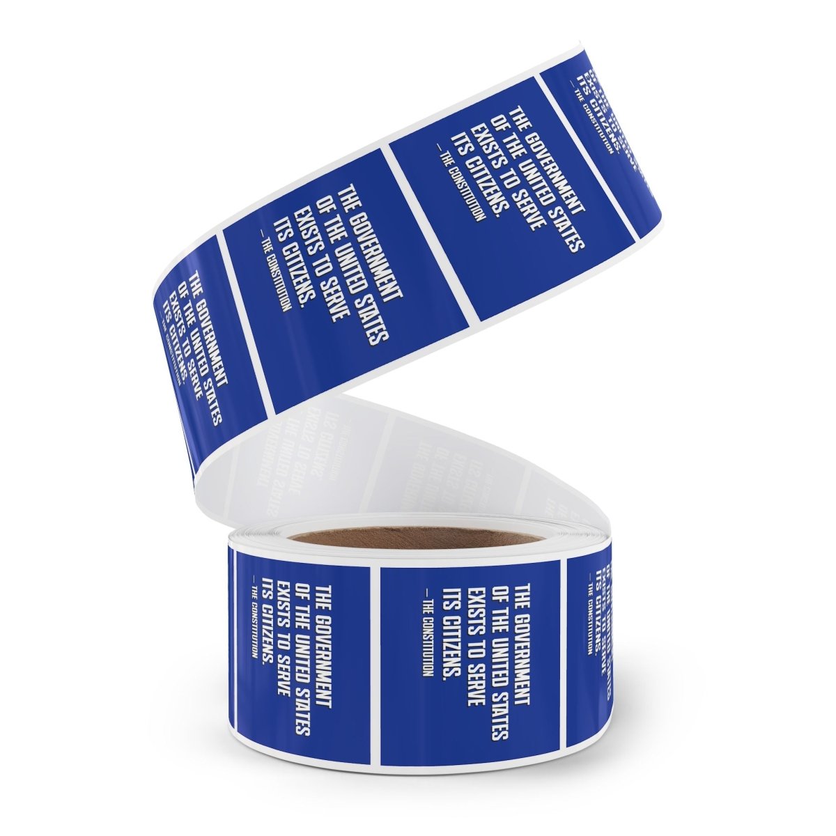 Free Oppression - Sticker Roll - The government of the United States exists to serve its citizens - Square Vinyl Sticker Roll — Anti Trump Protest "No Kings" Antifascist Decals