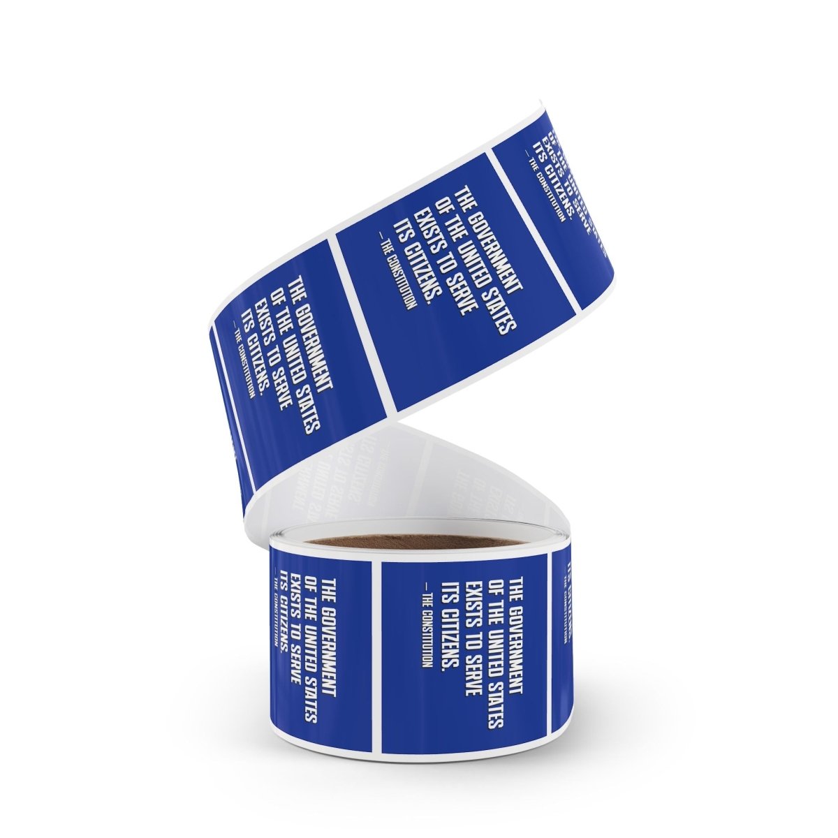 Free Oppression - Sticker Roll - The government of the United States exists to serve its citizens - Square Vinyl Sticker Roll — Anti Trump Protest "No Kings" Antifascist Decals