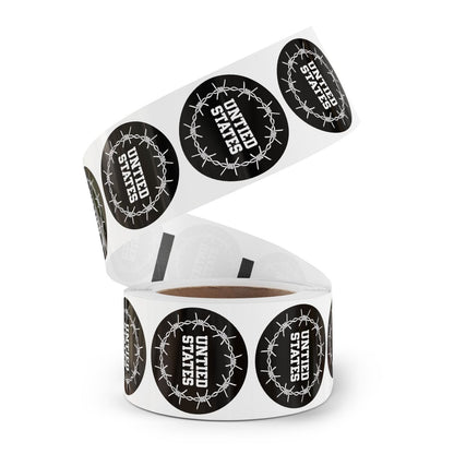 Free Oppression - Sticker Roll - Untied States - Round Vinyl Sticker Label Rolls - Anti Trump Protest "No Kings" Antifascist Decals