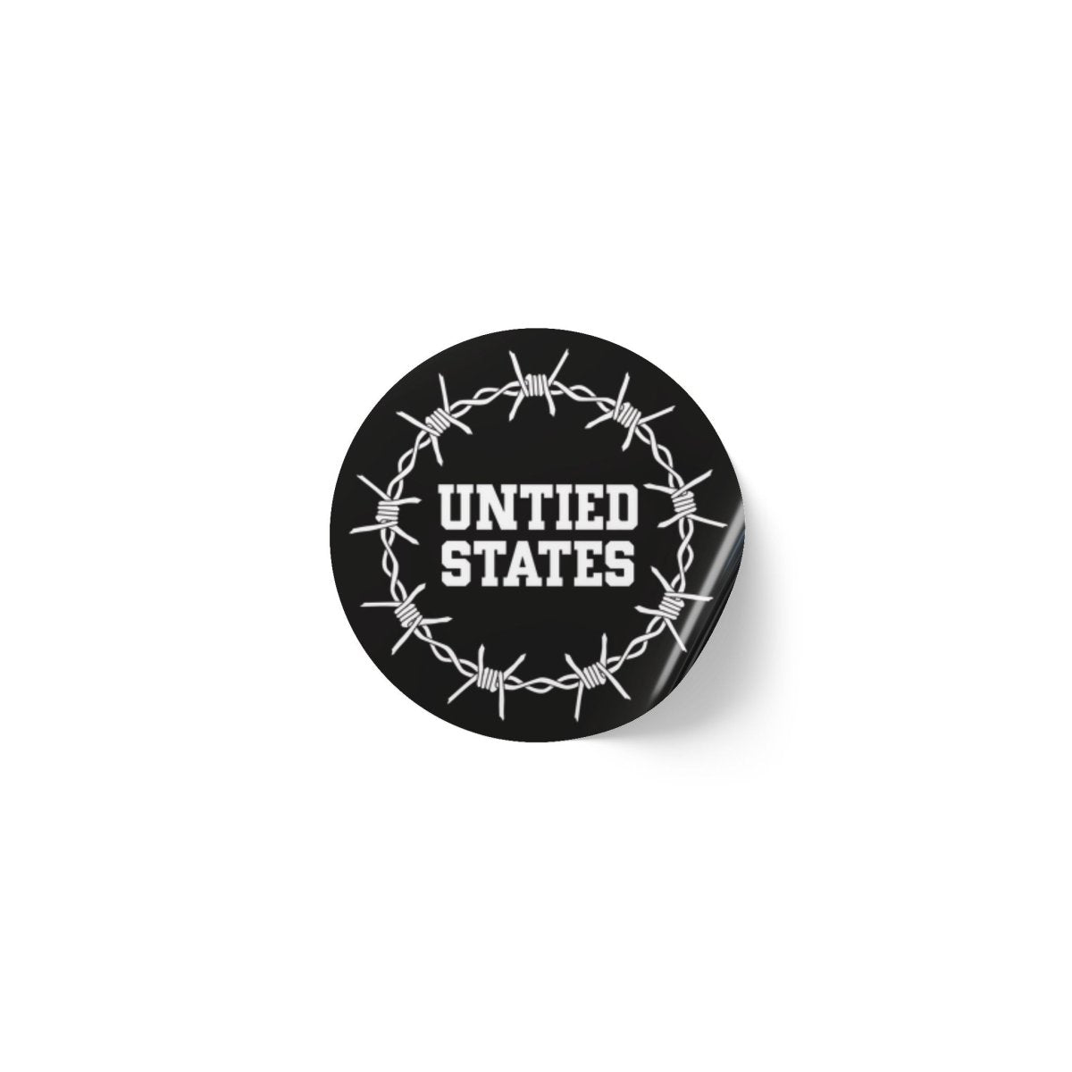 Free Oppression - Sticker Roll - Untied States - Round Vinyl Sticker Label Rolls - Anti Trump Protest "No Kings" Antifascist Decals