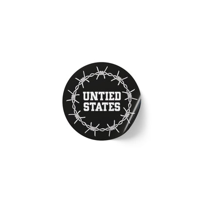 Free Oppression - Sticker Roll - Untied States - Round Vinyl Sticker Label Rolls - Anti Trump Protest "No Kings" Antifascist Decals