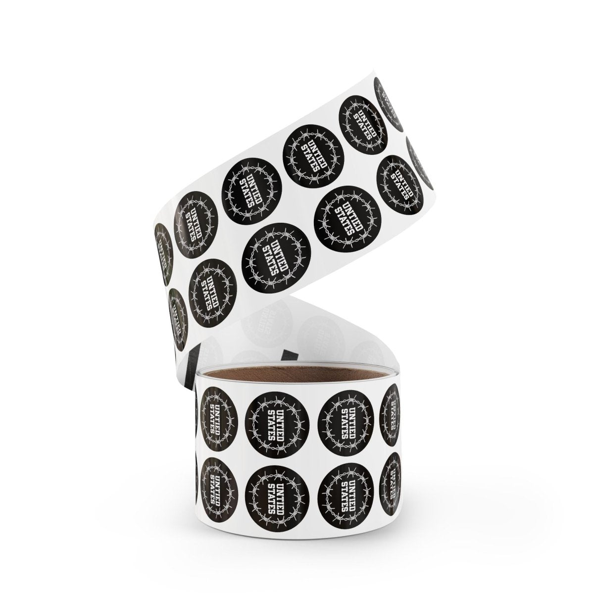 Free Oppression - Sticker Roll - Untied States - Round Vinyl Sticker Label Rolls - Anti Trump Protest "No Kings" Antifascist Decals