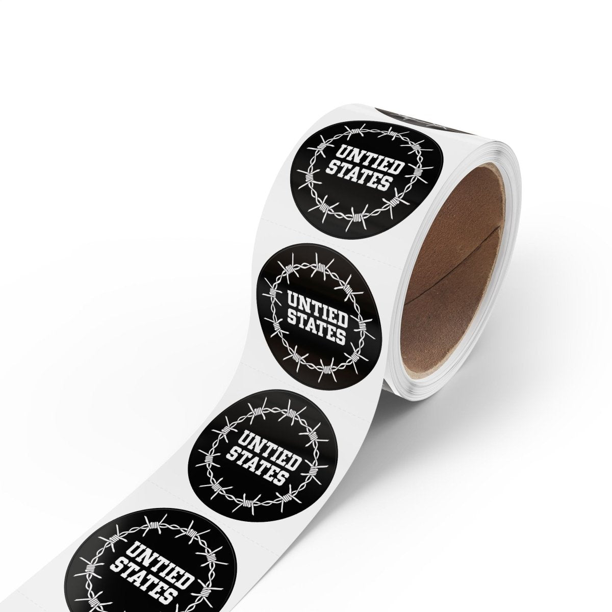 Free Oppression - Sticker Roll - Untied States - Round Vinyl Sticker Label Rolls - Anti Trump Protest "No Kings" Antifascist Decals