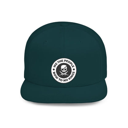 Free Oppression - Hats - We The People Bow To No Kings – Flat Bill Snapback Hat