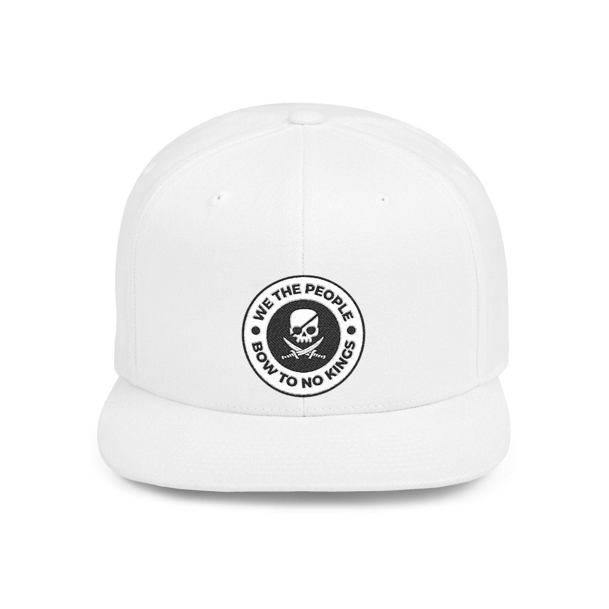 Free Oppression - Hats - We The People Bow To No Kings – Flat Bill Snapback Hat