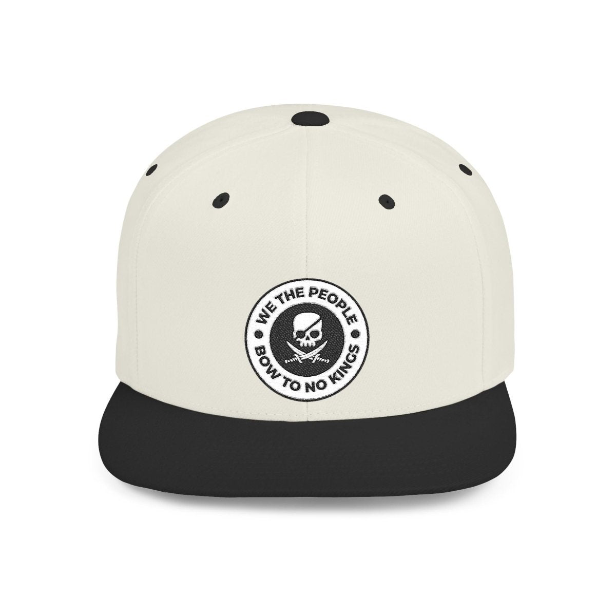 Free Oppression - Hats - We The People Bow To No Kings – Flat Bill Snapback Hat