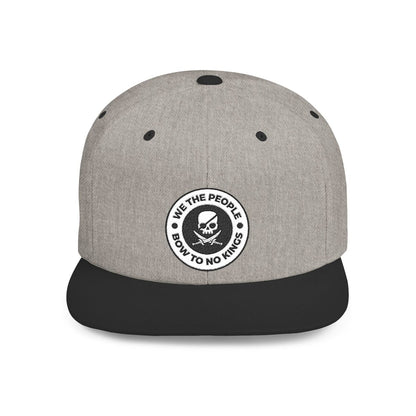 Free Oppression - Hats - We The People Bow To No Kings – Flat Bill Snapback Hat