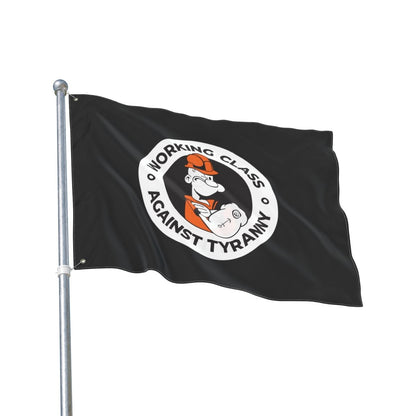 Free Oppression - Home Decor - Working Class Against Tyranny Flag - Anti Fascist Labor Pride Banner for Activists, Unions, Rallies, Protests, Home or Office Decor