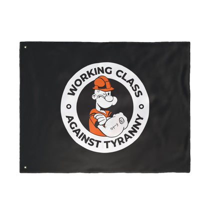 Free Oppression - Home Decor - Working Class Against Tyranny Flag - Anti Fascist Labor Pride Banner for Activists, Unions, Rallies, Protests, Home or Office Decor