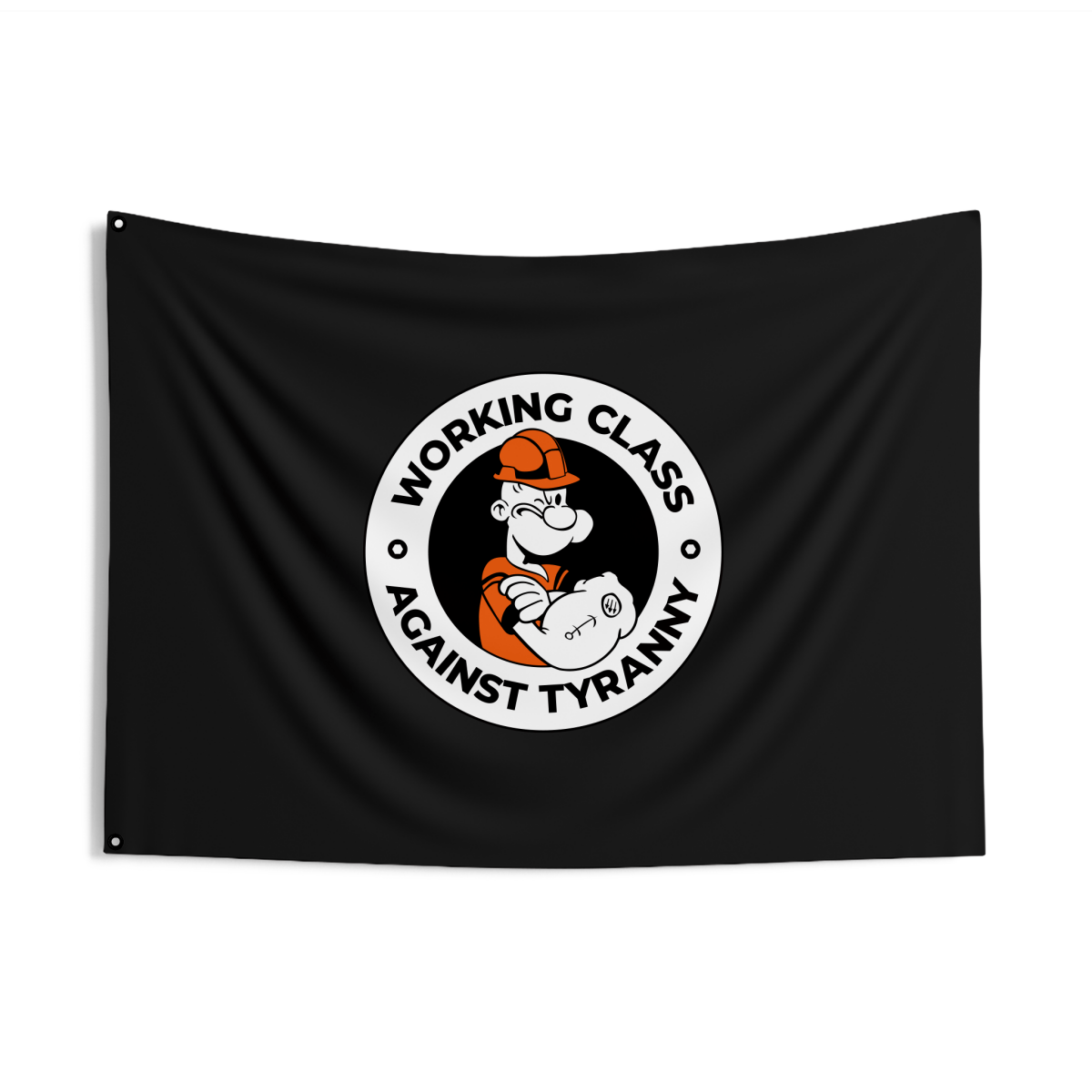 Free Oppression - Home Decor - Working Class Against Tyranny Flag - Anti Fascist Labor Pride Banner for Activists, Unions, Rallies, Protests, Home or Office Decor