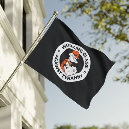 Free Oppression - Home Decor - Working Class Against Tyranny Flag - Anti Fascist Labor Pride Banner for Activists, Unions, Rallies, Protests, Home or Office Decor
