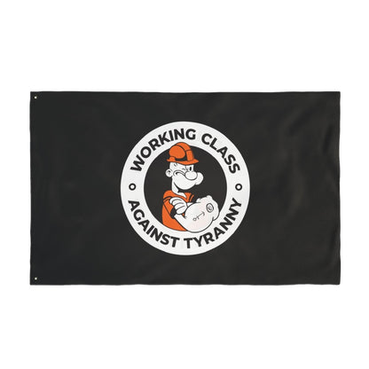 Free Oppression - Home Decor - Working Class Against Tyranny Flag - Anti Fascist Labor Pride Banner for Activists, Unions, Rallies, Protests, Home or Office Decor