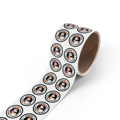 Free Oppression - Paper products - Working Class Against Tyranny – Round Sticker Roll