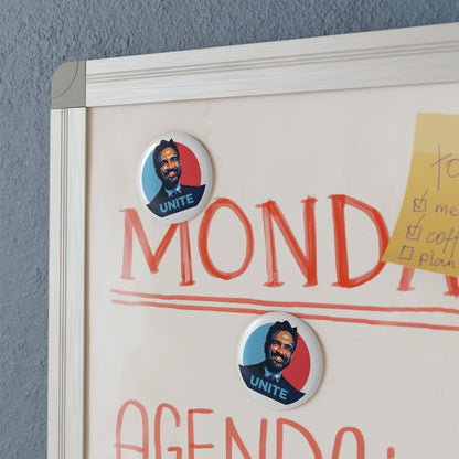 Free Oppression - Home Decor - Zohran Mamdani Unite - Round Button Magnet - Obama Hope Style Magnet