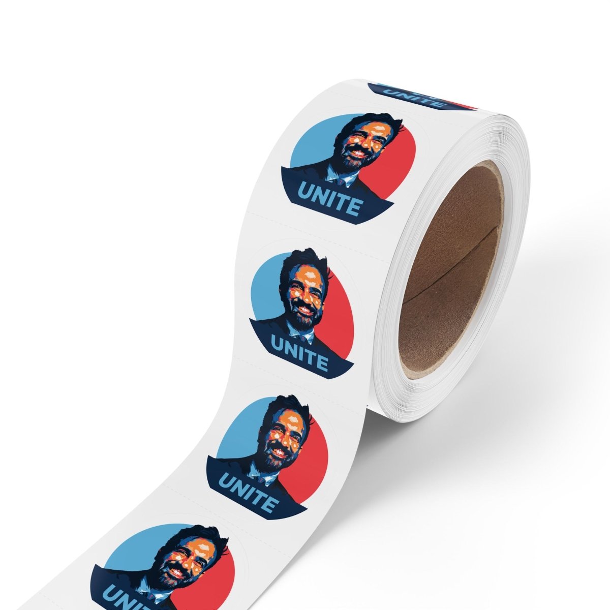 Free Oppression - Sticker Roll - Zohran Mamdani "Unite" - Round Vinyl Sticker Label Rolls - Anti Trump Protest "No Kings" Antifascist Decals